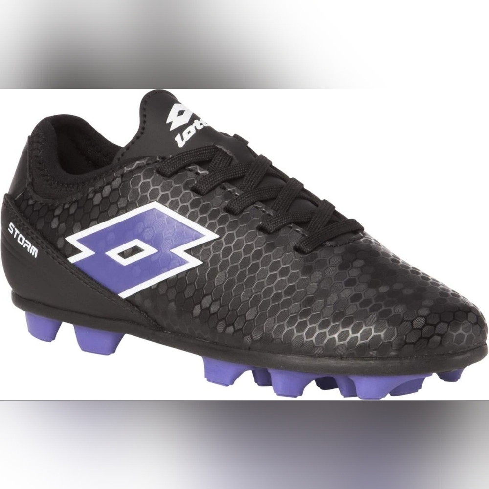OTTO Kids Cleats in Black and Purple